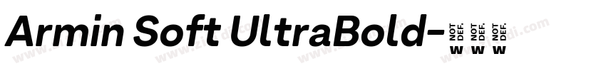 Armin Soft UltraBold字体转换